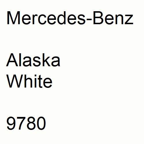 Mercedes-Benz, Alaska White, 9780.